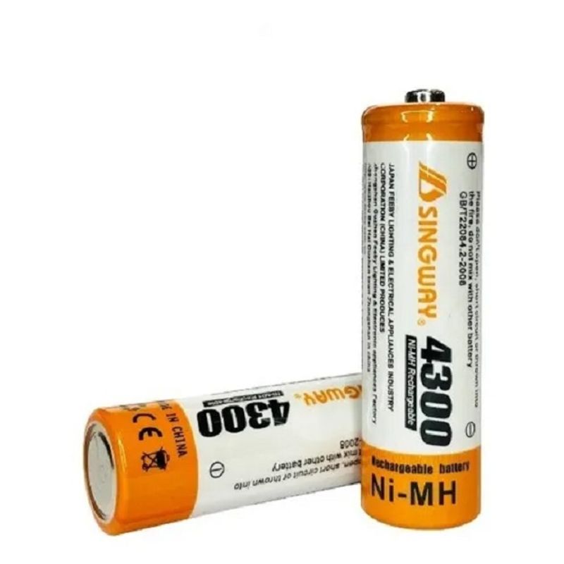 GENERICO - X2 Pilas Batería Recargable Aa 1.2v Ni-mh 4300mah / 004013