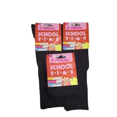 GARSIL - 12 Pares De Calcetines Escolar Sin Costuras De Algodon - Docena Unisex