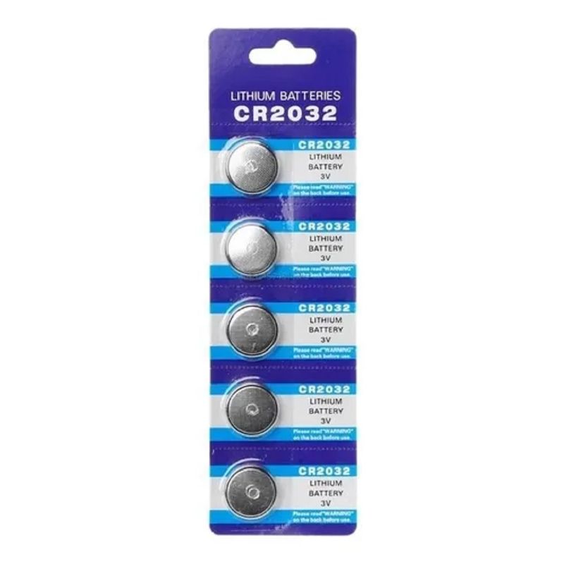 GENERICO - Pack 5 Baterias Pila Cr2032 12v Control Remoto / 004118