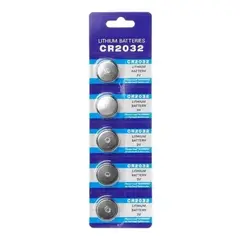 GENERICO - Pack 5 Baterias Pila Cr2032 12v Control Remoto / 004118