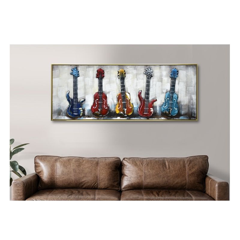 GENERICO - CUADRO MI COLECCIÓN DE GUITARRAS (150 x 4 x 57 cm)