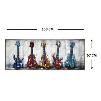 Imagen 2 del producto CUADRO MI COLECCIÓN DE GUITARRAS (150 x 4 x 57 cm)
