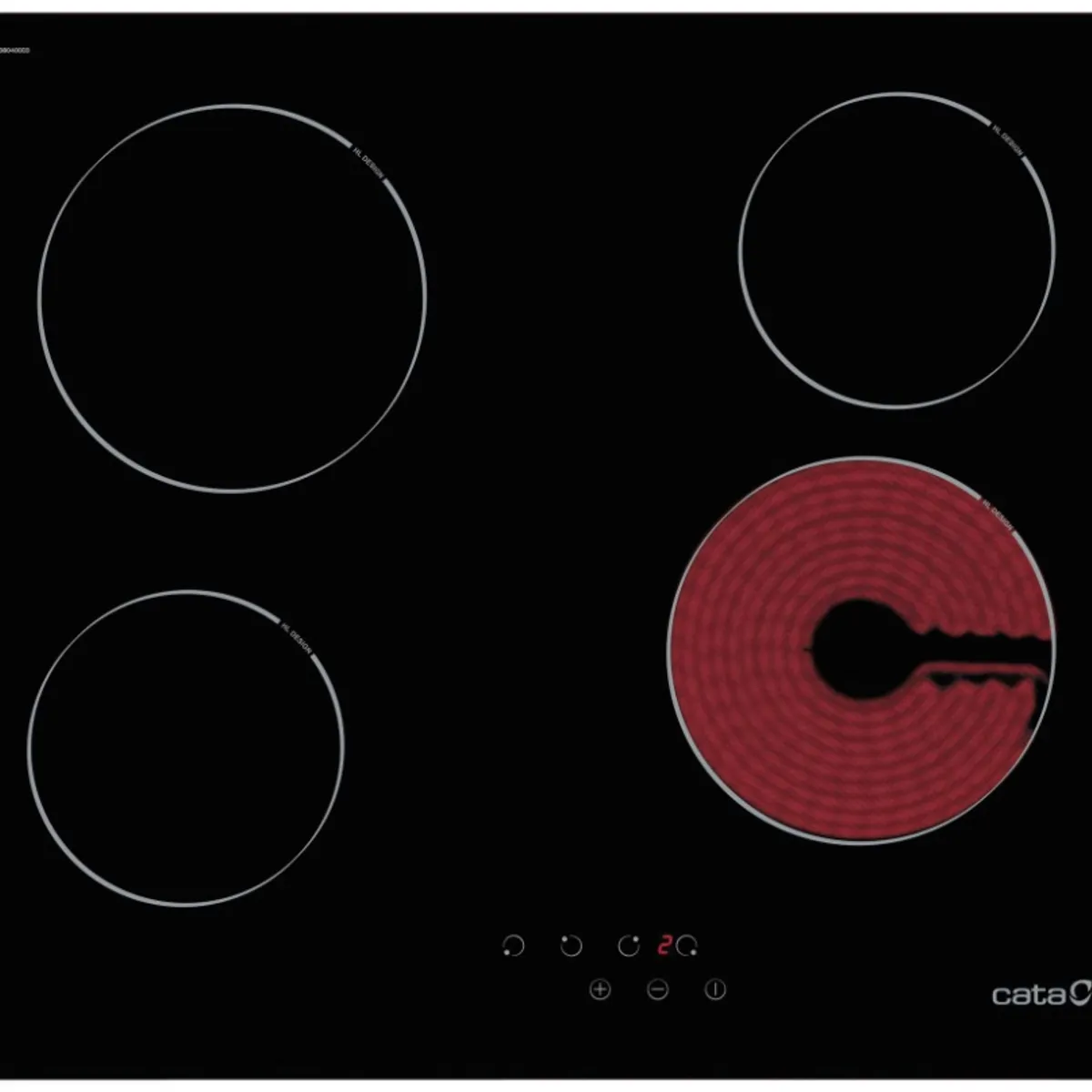 CATA - Encimera vitroceramica  4 Areas de coccion TN 604B