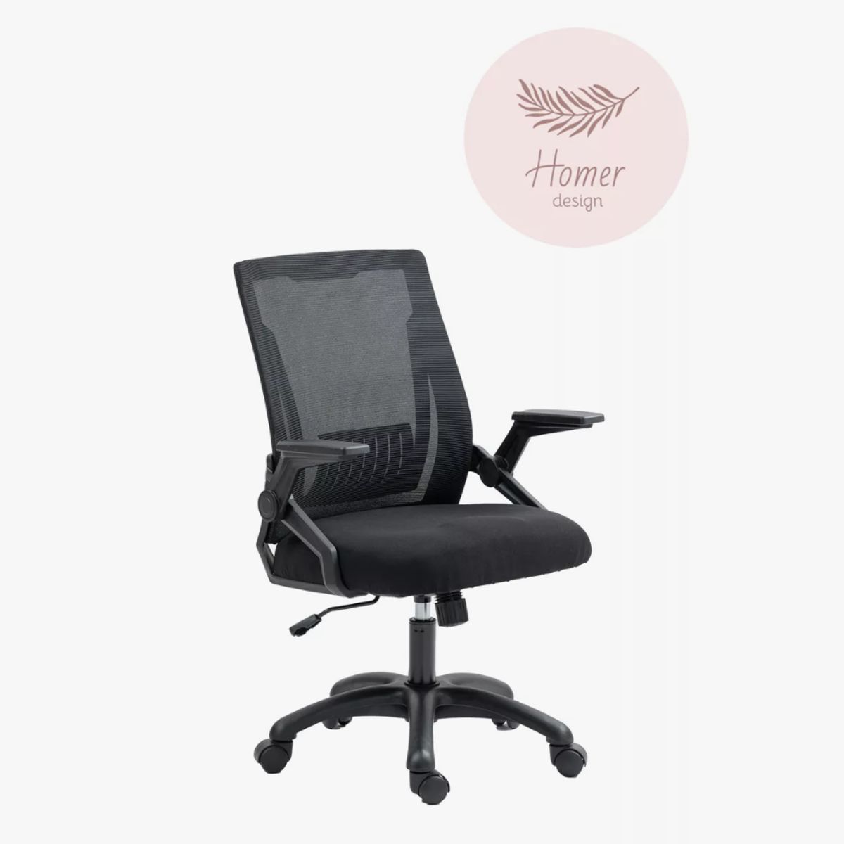 HOMER DESIGN - Silla De Oficina Color Negro Escritorio Con Asiento De Memoria