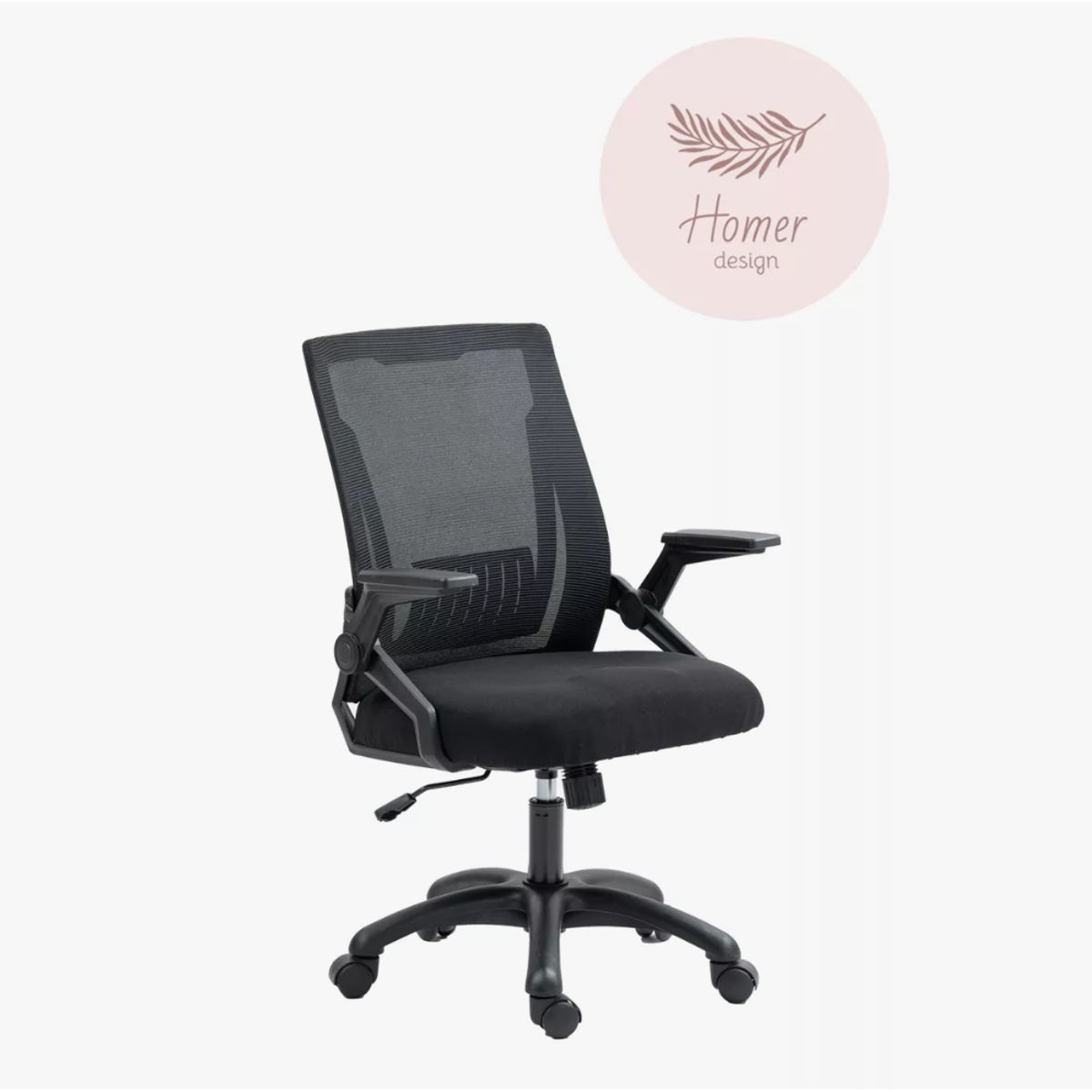 HOMER DESIGN - Silla De Oficina Color Negro Escritorio Con Asiento De Memoria