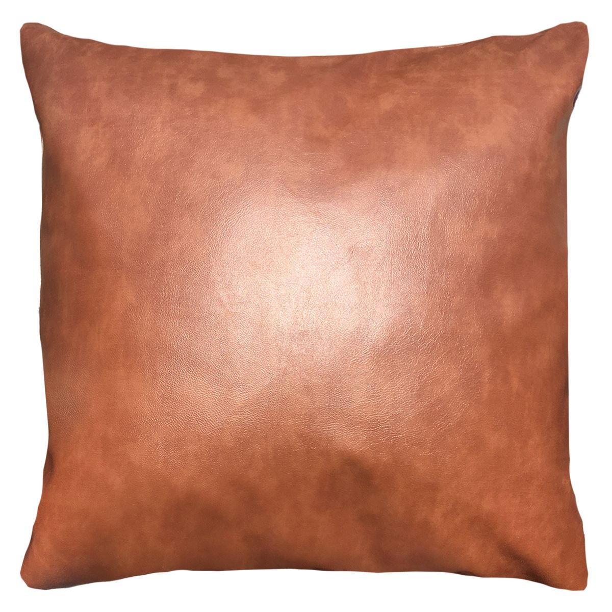 ELIZABETH PEPER - FUNDA COJÍN DECORATIVO ECOCUERO CAFE 60X60.…