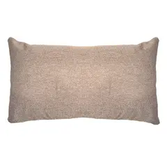 ELIZABETH PEPER - COJIN DECORATIVO DISEÑO LINO BEIGE OSCURO 50X30 RELLENO