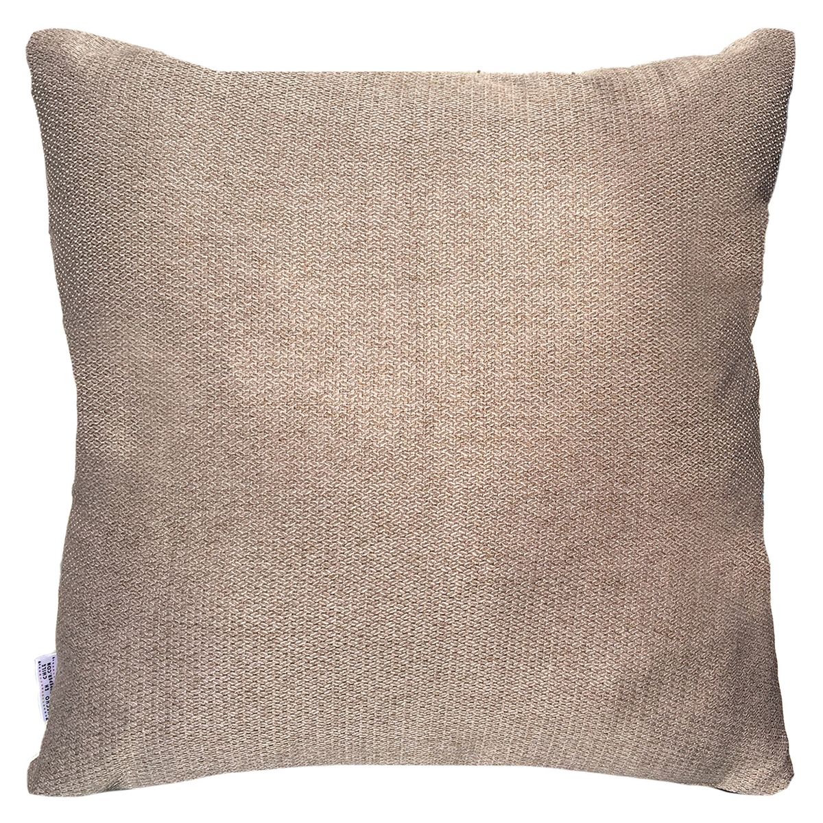 ELIZABETH PEPER - COJIN DECORATIVO DISEÑO LINO BEIGE OSCURO 60X60 RELLENO.
