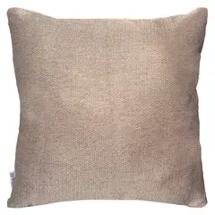 ELIZABETH PEPER - COJIN DECORATIVO DISEÑO LINO BEIGE OSCURO 60X60 RELLENO