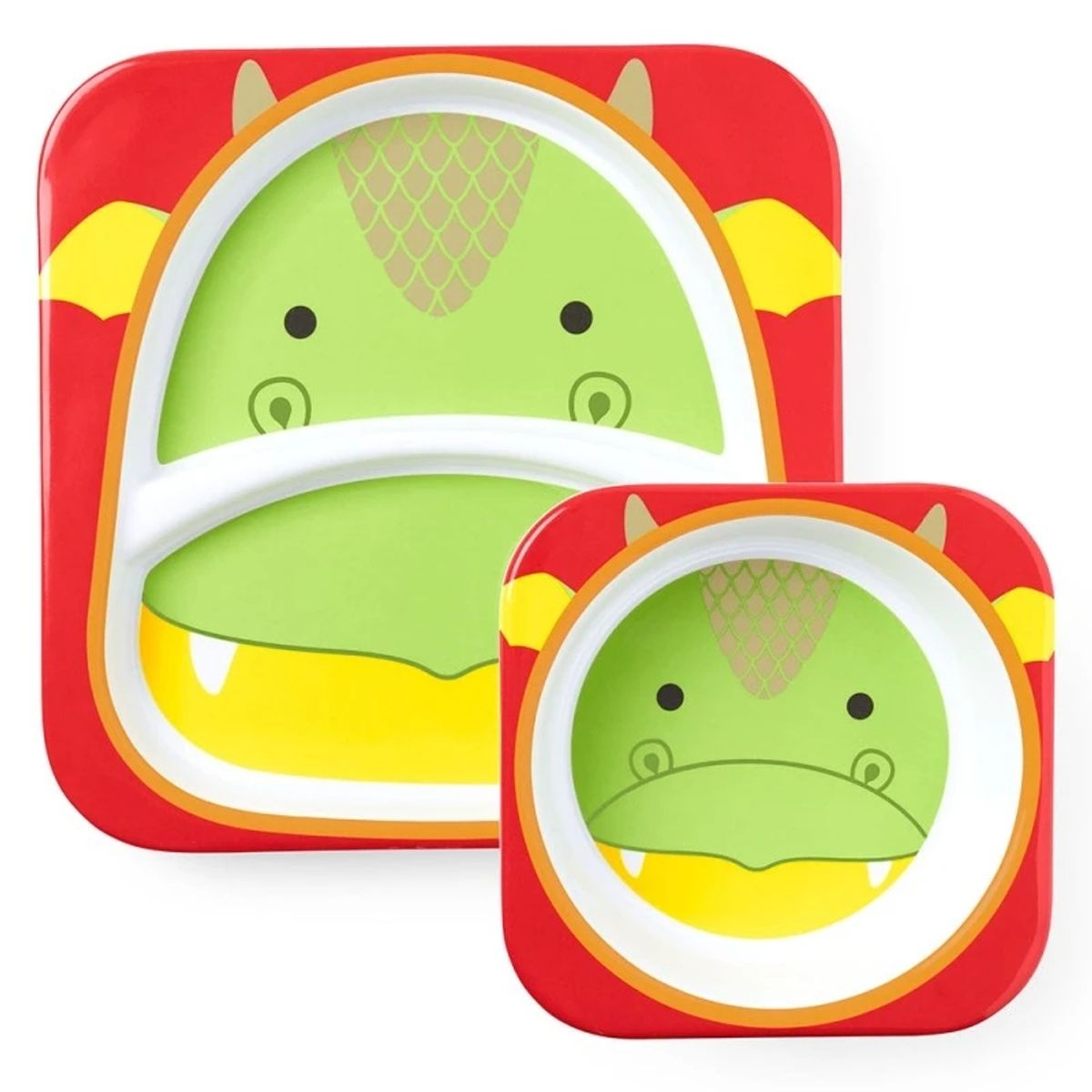SKIP HOP - Set de Plato y Bowl Melamina SKIP HOP Zoo Dragon
