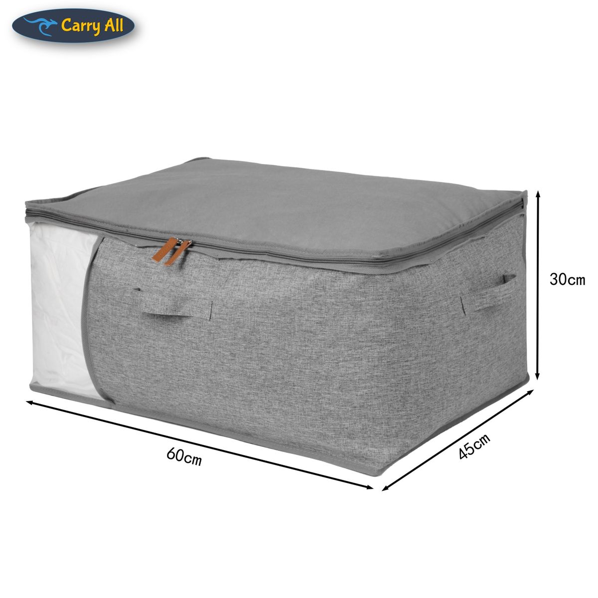 CARRY ALL - Bolso Organizador Almacenaje Jumbo 85 Litros Bolsa Ropa Cama Varios