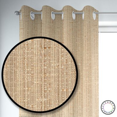 Imagen 2 del producto SET DE CORTINAS HOGAR 2 PAÑOS DE 140 X 220 CM BEIGE