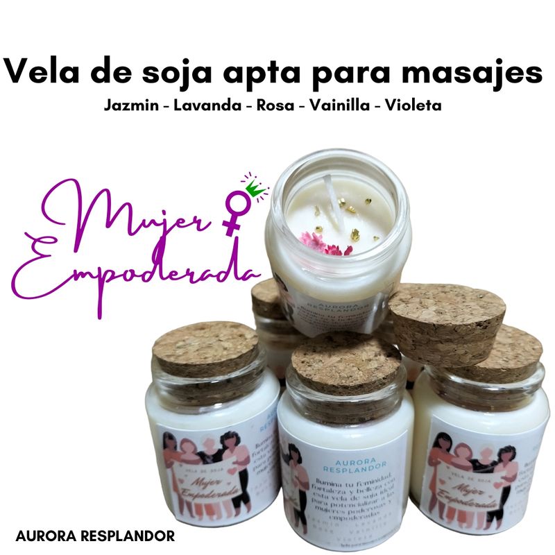 GENERICO - Velas aromáticas de soja mujer empoderada
