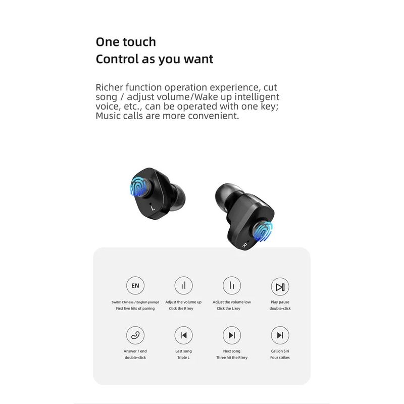 STARTECHOFFICE - Reloj Inteligente Smartwatch Bluetooth con Auriculares N8 Sport