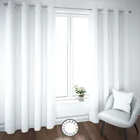 SET DE CORTINAS BLACKOUT 2 PAÑOS DE 140 X 220 CM BLANCO