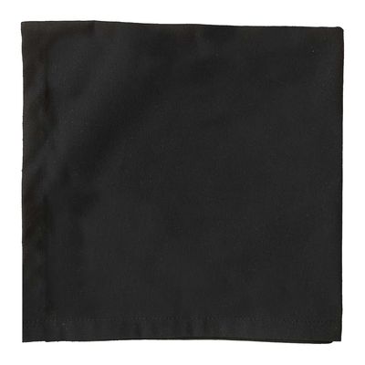 Imagen 2 del producto JUEGO DE 6 SERVILLETAS DE TELA 50X50 NEGRO