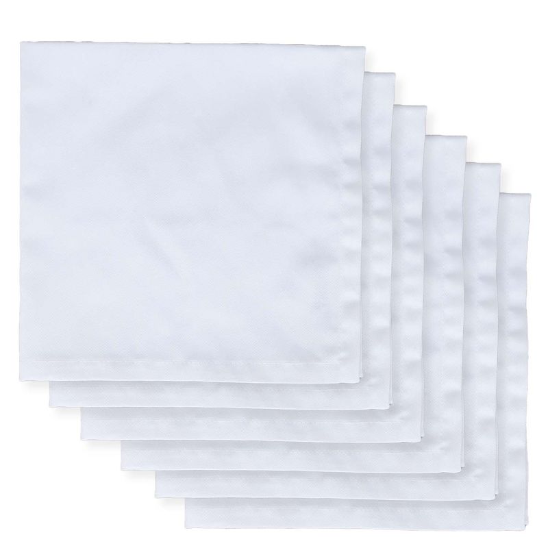 ELIZABETH PEPER - JUEGO DE 6 SERVILLETAS DE TELA 50X50 BLANCO.