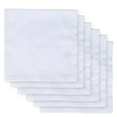 ELIZABETH PEPER - JUEGO DE 6 SERVILLETAS DE TELA 50X50 BLANCO.