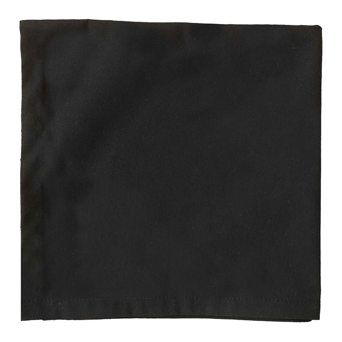 ELIZABETH PEPER - JUEGO DE 4 SERVILLETAS DE TELA 50X50 NEGRO.
