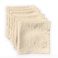 JUEGO DE 6 SERVILLETAS DE TELA 45X45 BEIGE.