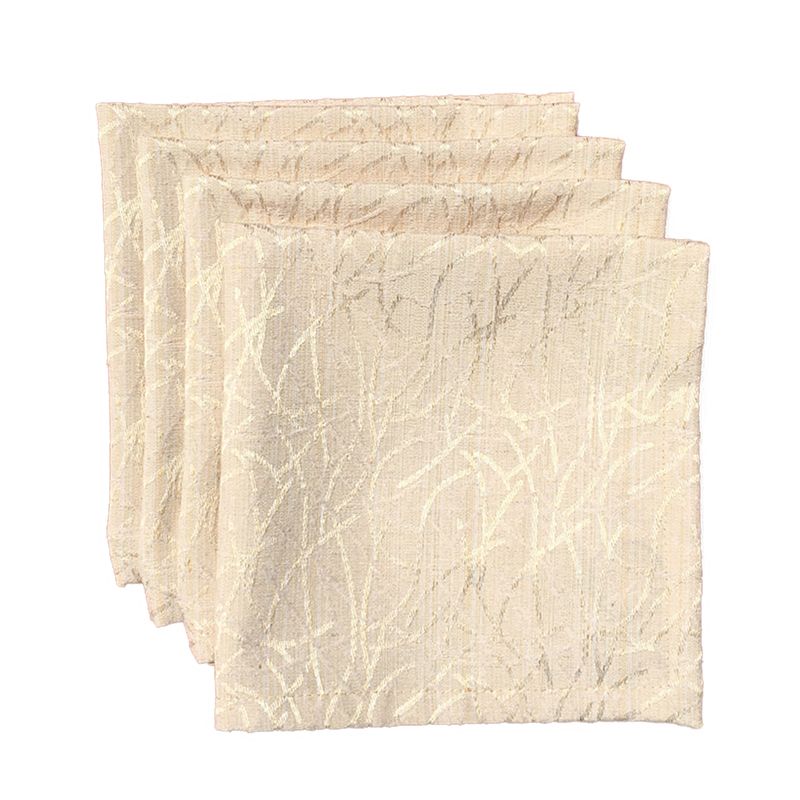 ELIZABETH PEPER - JUEGO DE 4 SERVILLETAS DE TELA 40X40 BEIGE