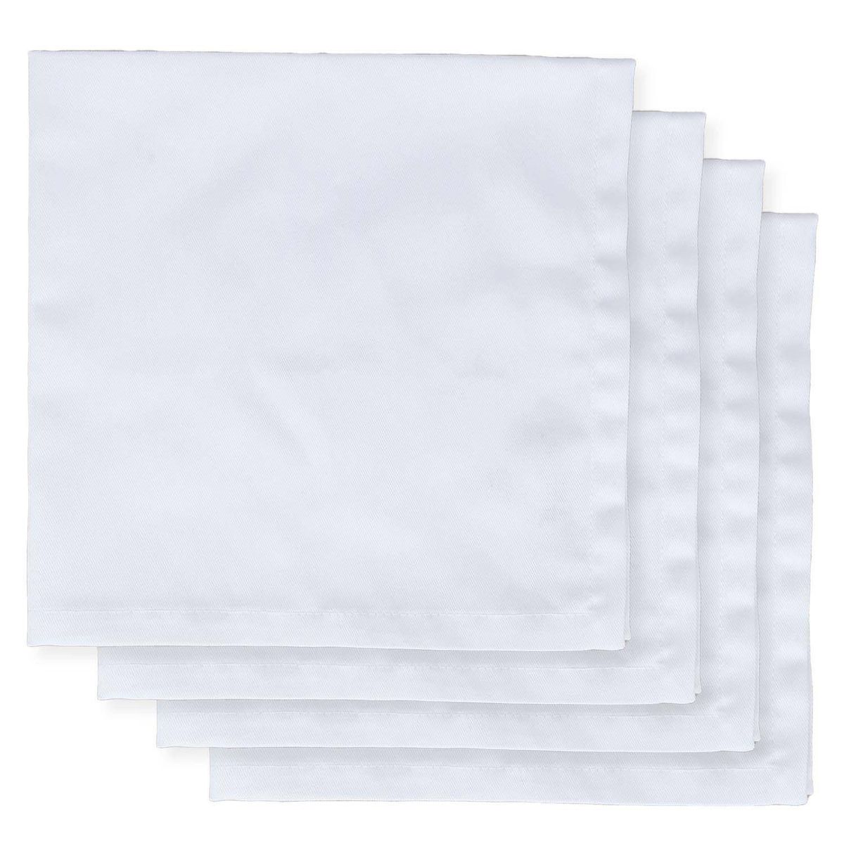 ELIZABETH PEPER - JUEGO DE 4 SERVILLETAS DE TELA 40X40 BLANCO