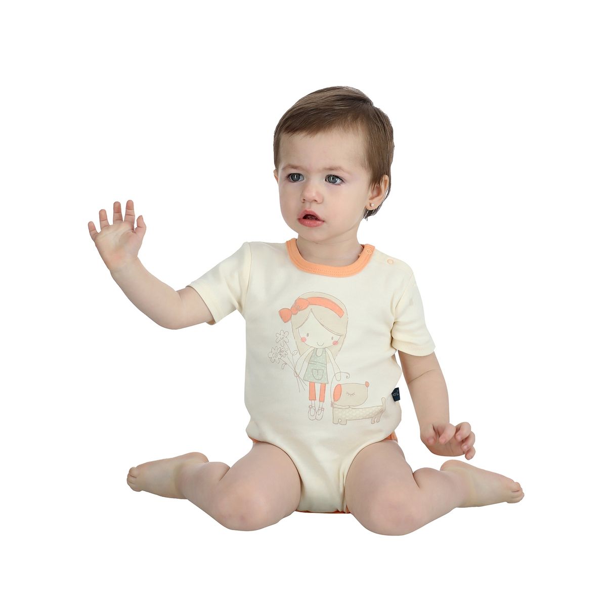 MOTA - Body Manga Corta Niña Algodón Pack x 3 MOTA MT4748