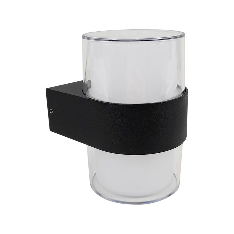 LED STUDIO - APLIQUÉ MURO LED STUDIO BULLET 14W LUZ CÁLIDA IP65 NEGRO