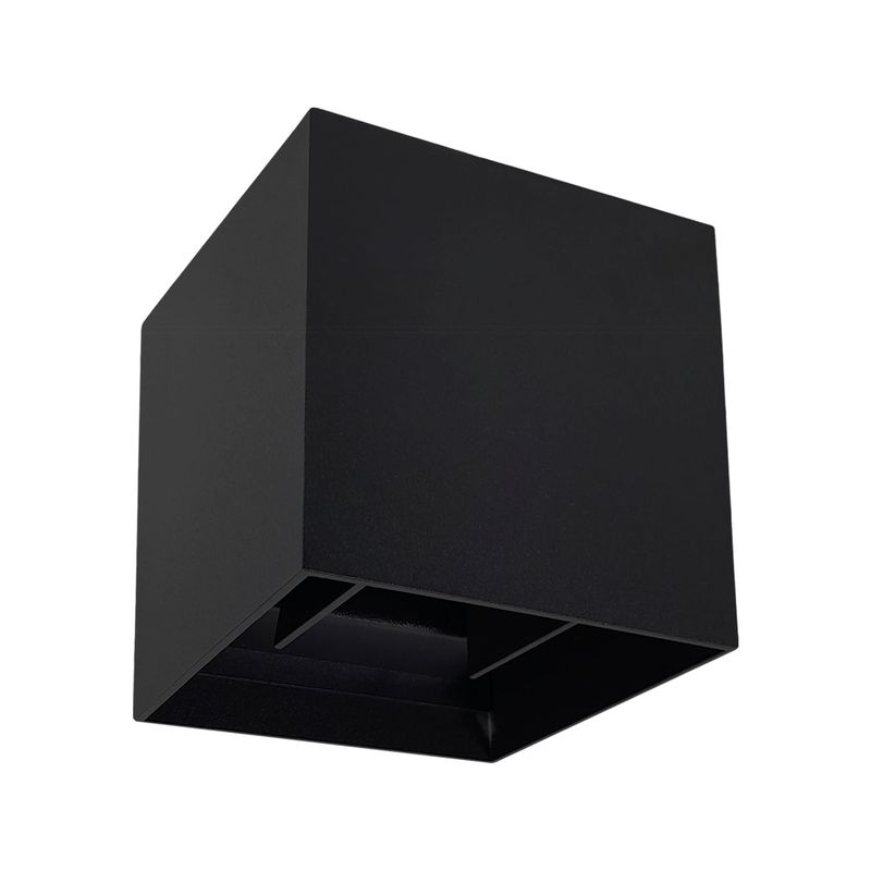 LED STUDIO - APLIQUÉ LED STUDIO CUBO 10W LUZ CLDA IP65 NEGRO