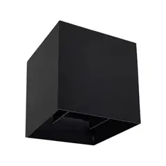 LED STUDIO - APLIQUÉ CUBO 10W LUZ CLDA IP65 NEGRO