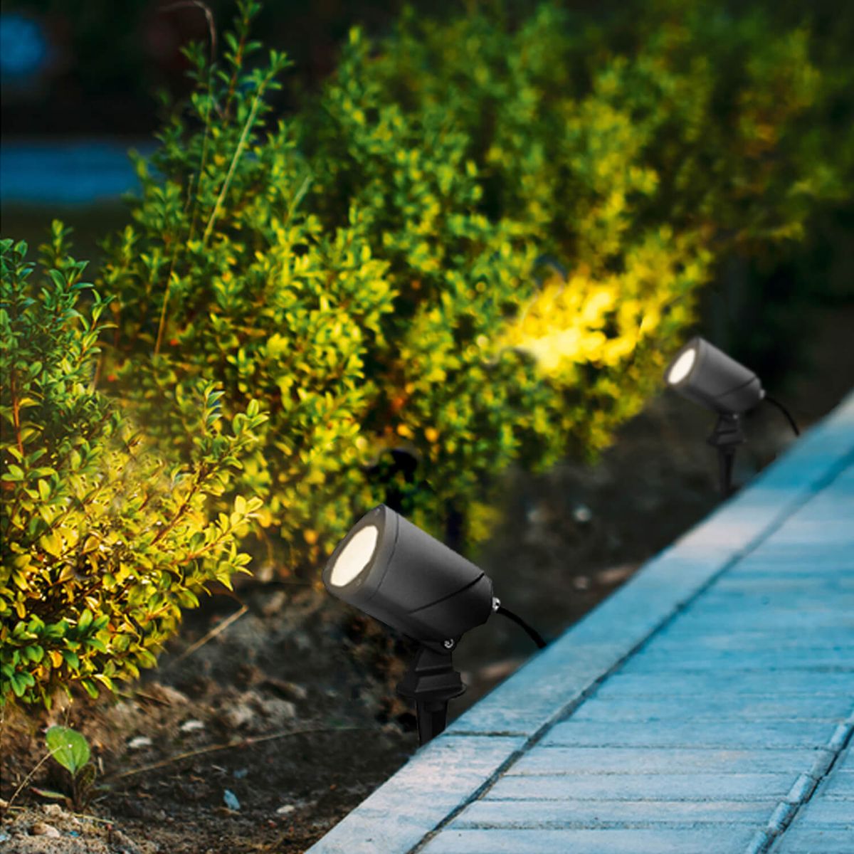 LED STUDIO - ESTACA LED STUDIO PRO IP65 SIN AMPOLLETA GU10 GRIS OSCURA