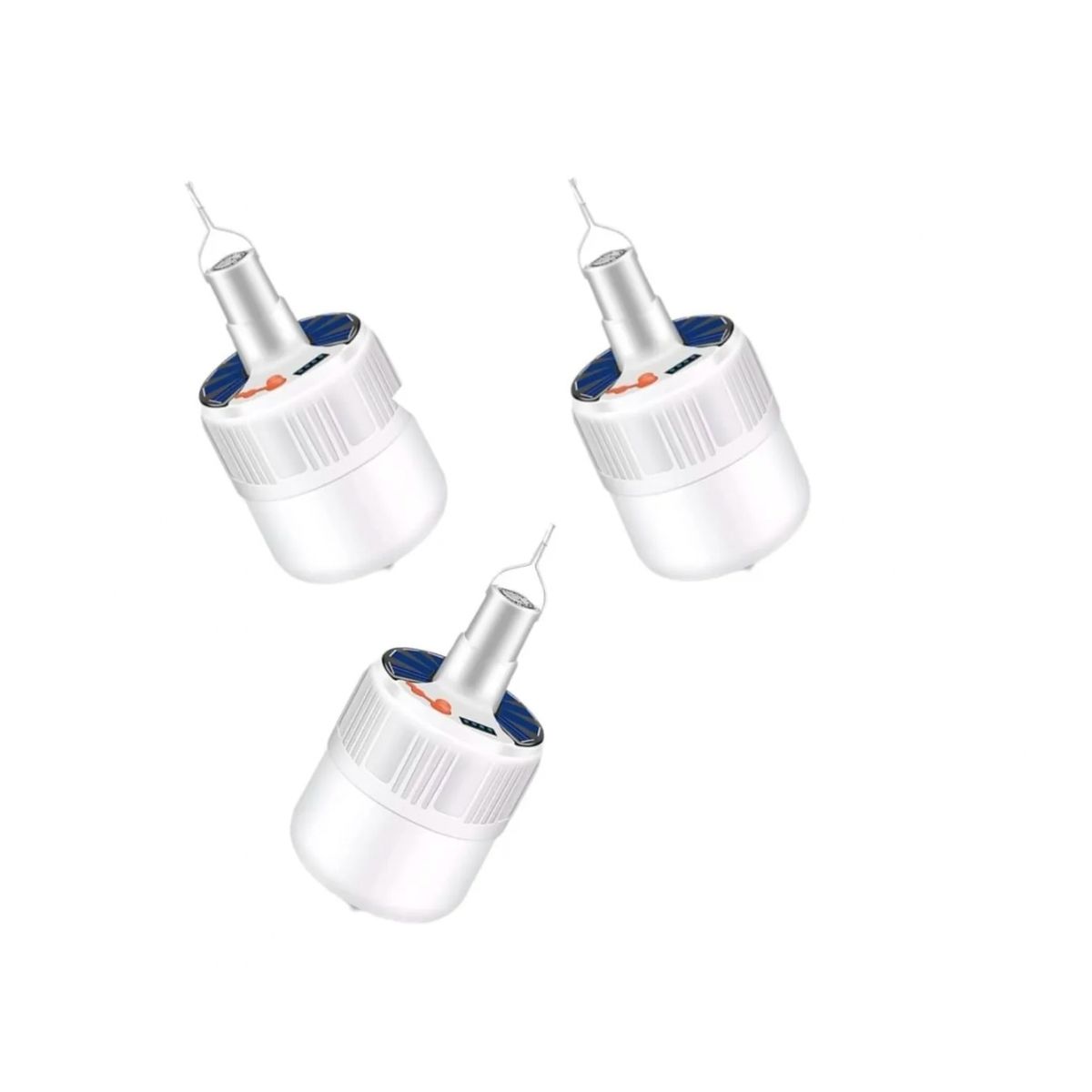 GENERICO - 3 x Lámpara Led Solar Recargable Camping Usb Foco