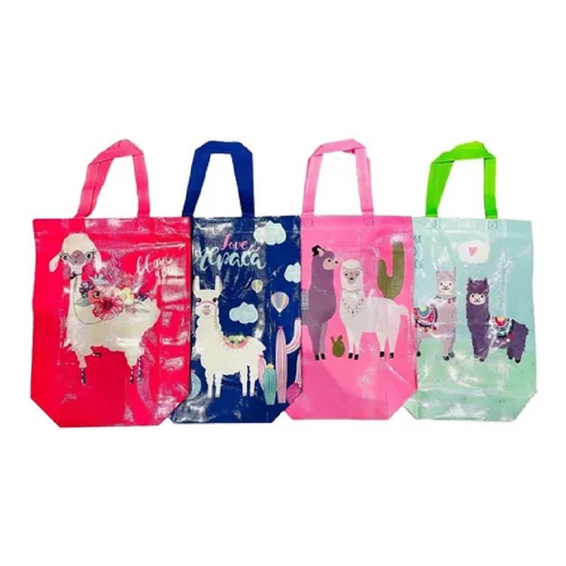 GENERICO - Pack 12 Bolsa Reutilizable Alpaca D Compras Regalo 36x26cm 130036 AZAR