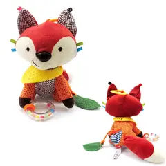 GENERICO - Peluche Juguete Zorrito Sensorial con mordedor para bebe