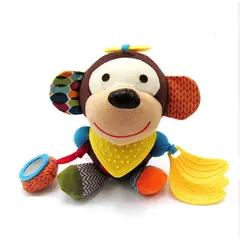 GENERICO - Peluche Juguete Monito Sensorial con mordedor para bebe