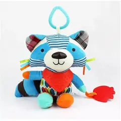 GENERICO - Peluche Juguete Mapache Sensorial con mordedor para bebe