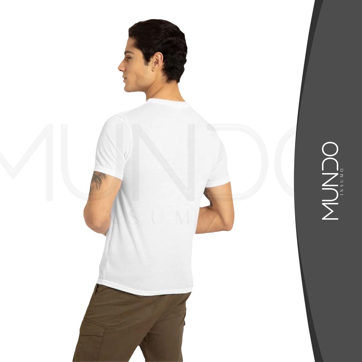 MUNDO INSUMO - Polera Poliéster Tacto Algodón De Hombre Para Sublimación