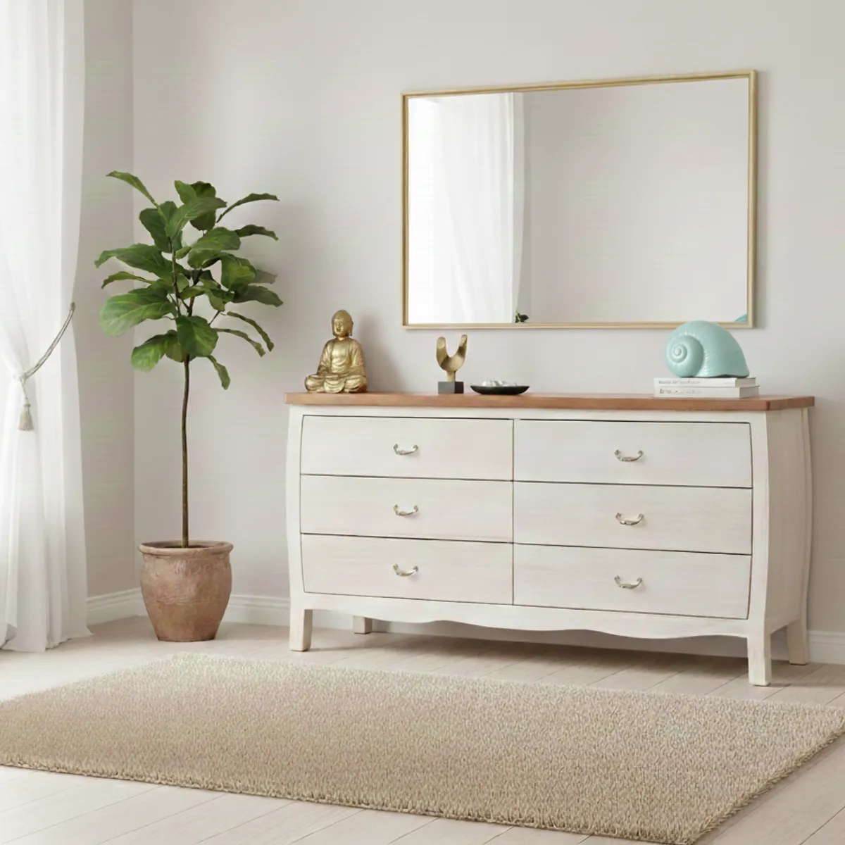 MUEBLES NATIVA - Comoda Catalina 80x150x45