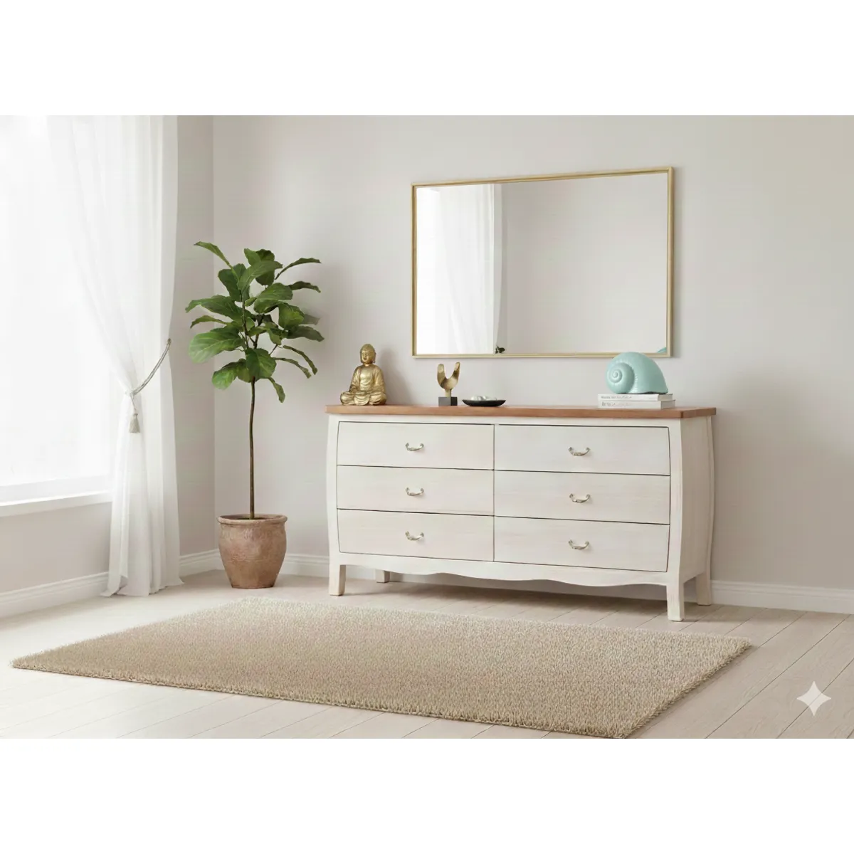 MUEBLES NATIVA - Comoda Catalina 80x150x45