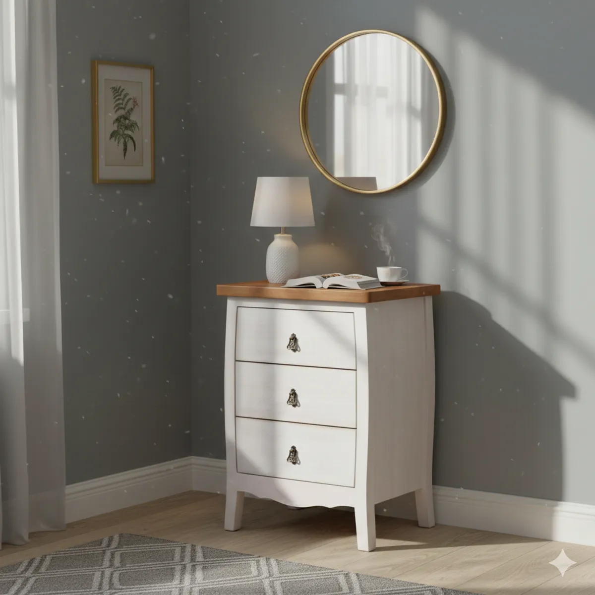 MUEBLES NATIVA - Velador Catalina 70x40x50