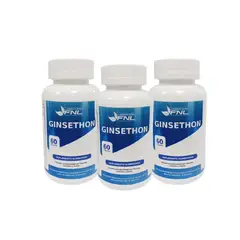 FNL - Ginseng + Vitaminas 3 Frascos 3x60 Caps. Energia / Vitalidad