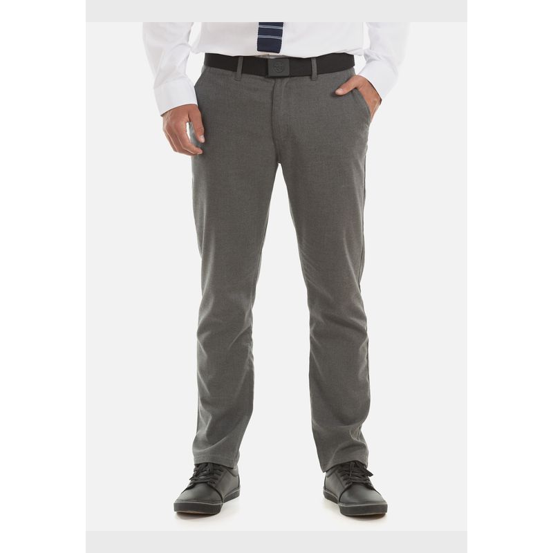 MAUI AND SONS - Pantalon Escolar Skinny Pretina Elasticada Hombre Gris Maui and Sons