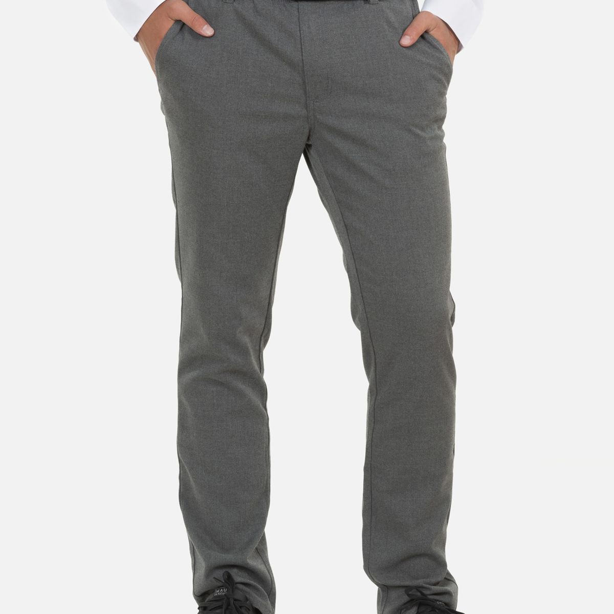 MAUI AND SONS - Pantalon Escolar Skinny Hombre Gris Maui and Sons