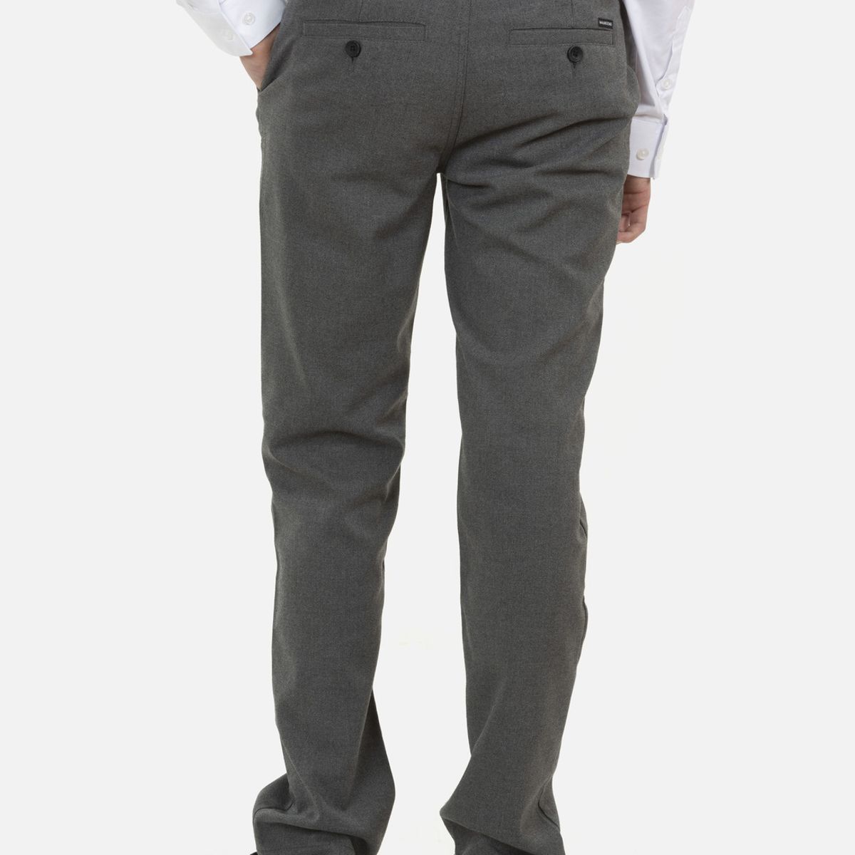 MAUI AND SONS - Pantalon Escolar Skinny Pretina Regular Juvenil Gris Maui and Sons