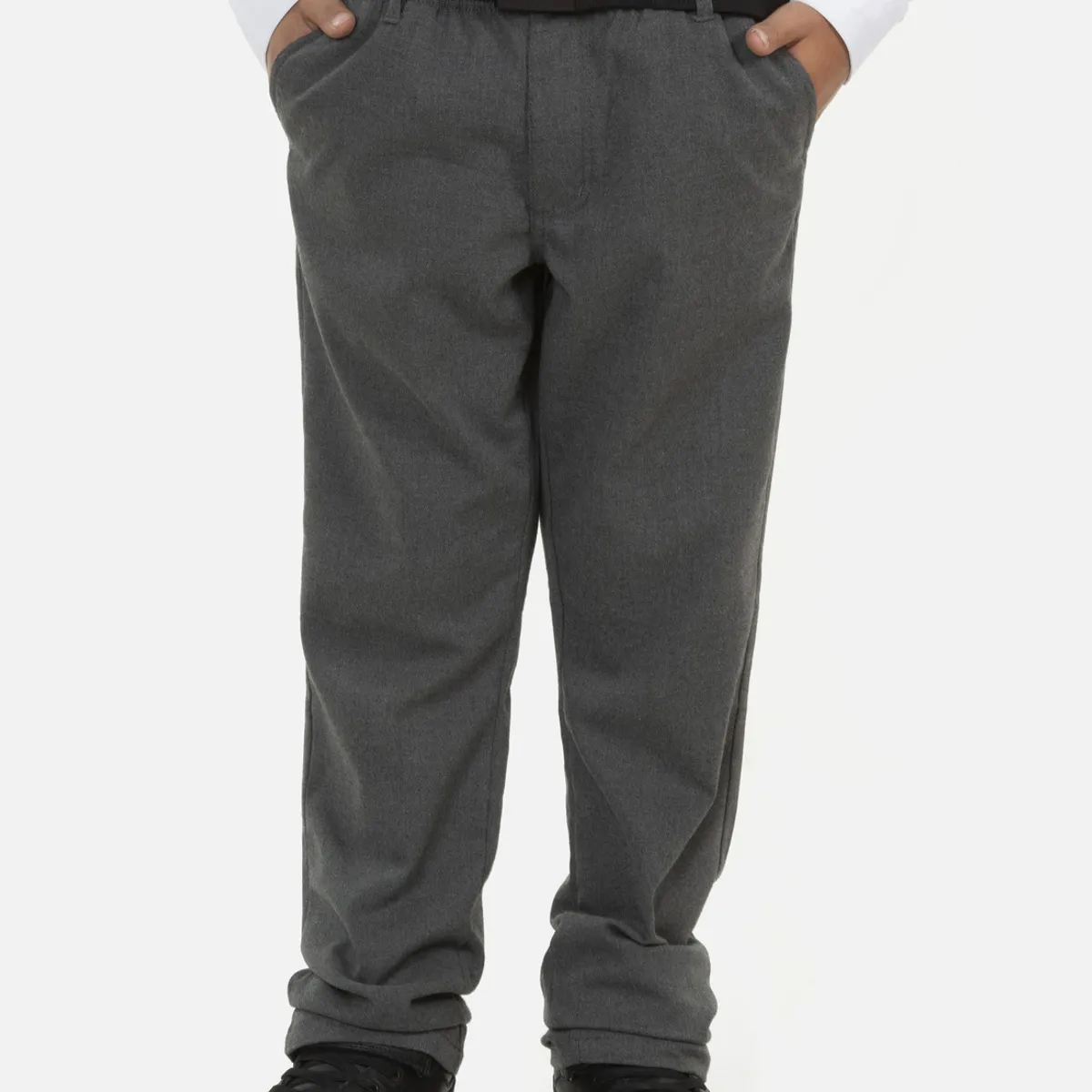 MAUI AND SONS - Pantalon Escolar Skinny Juvenil Gris Maui and Sons