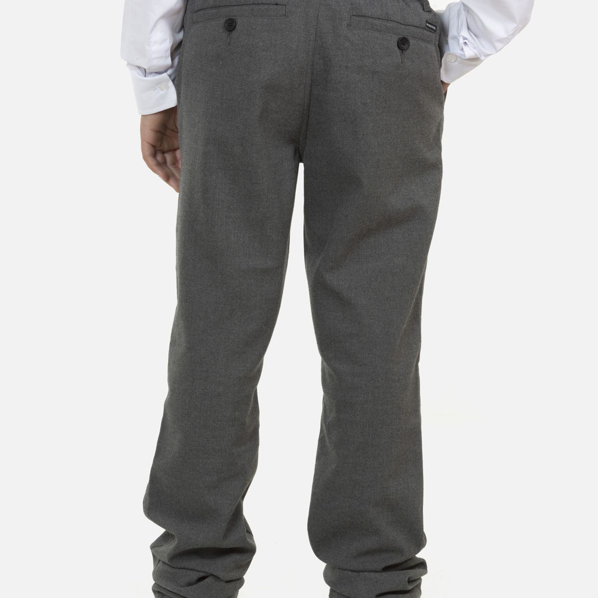 MAUI AND SONS - Pantalon Escolar Skinny Juvenil Gris Maui and Sons