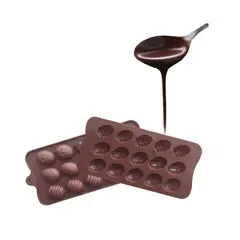 Pasteleria - 2 Moldes Para Chocolates Silicona Huevo Pascua Molde Huevito