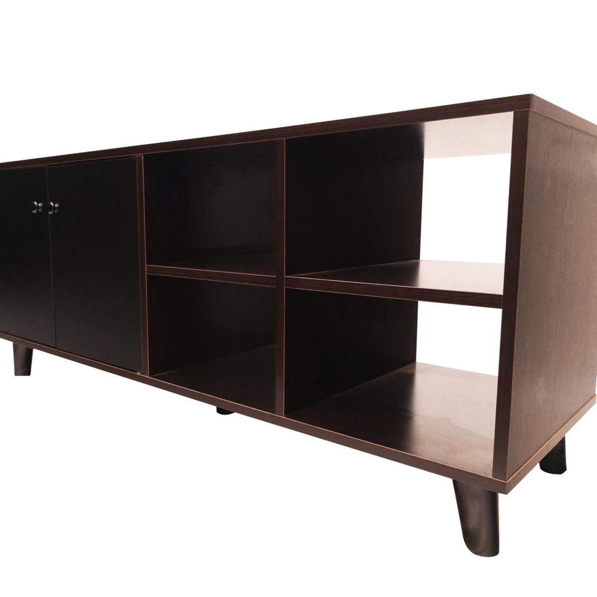 HOME & DESING - Rack Tv 50 Galano Negro - Wengue Mi Casa