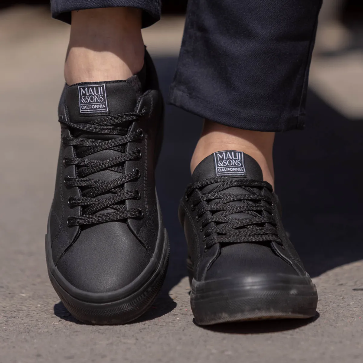 MAUI AND SONS - Zapatilla Escolar KAMAOLE Mujer Negro Maui and Sons