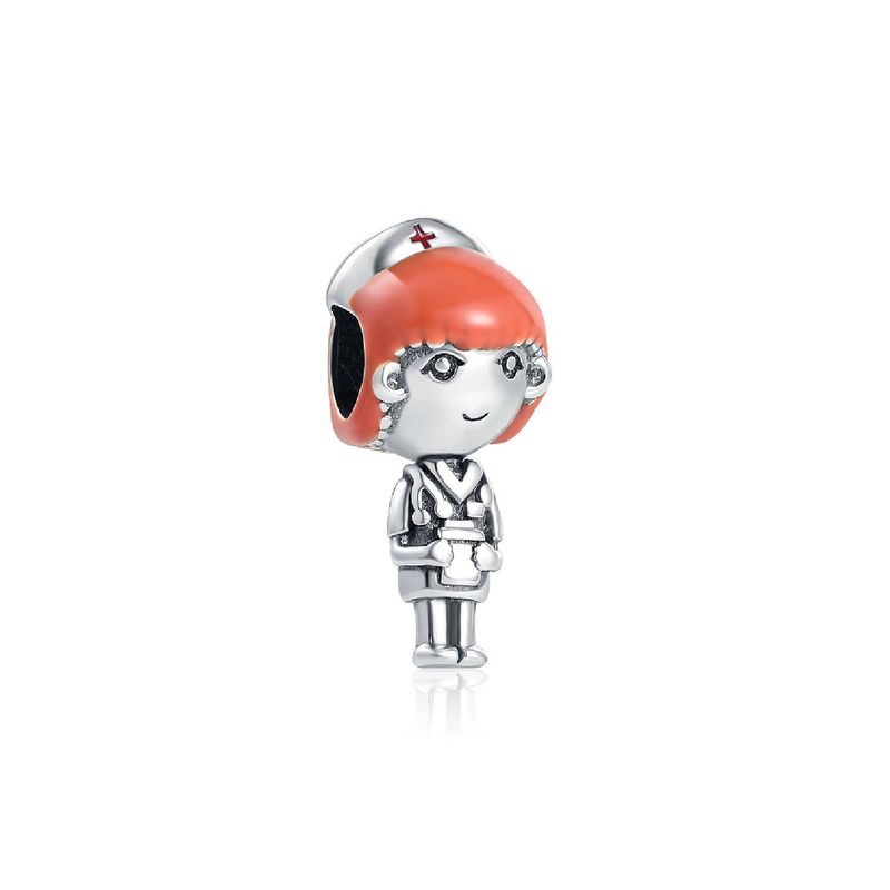 SILVER HEART - Charm Enfermera en Plata Fina 925 SILVER HEART